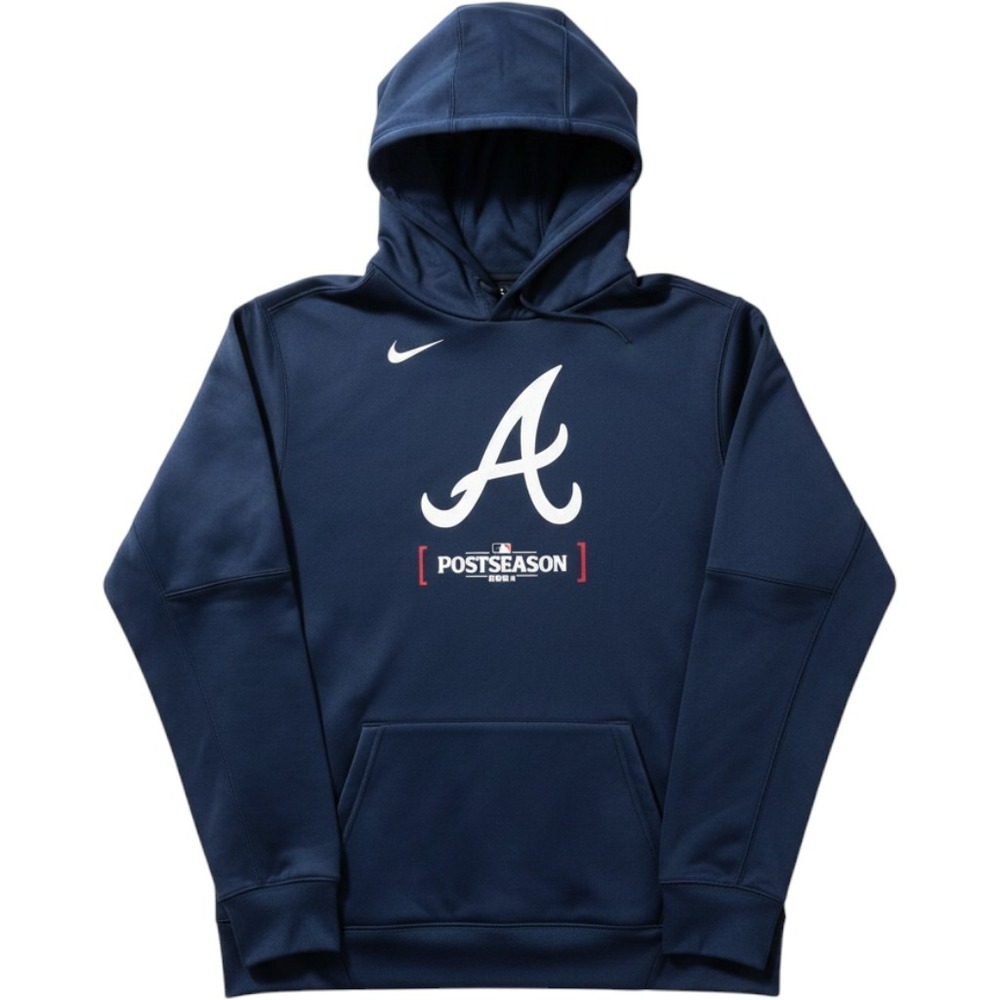Nike Atlanta Braves 2024 MLB Postseason Hoodie Navy Blue Mens Large